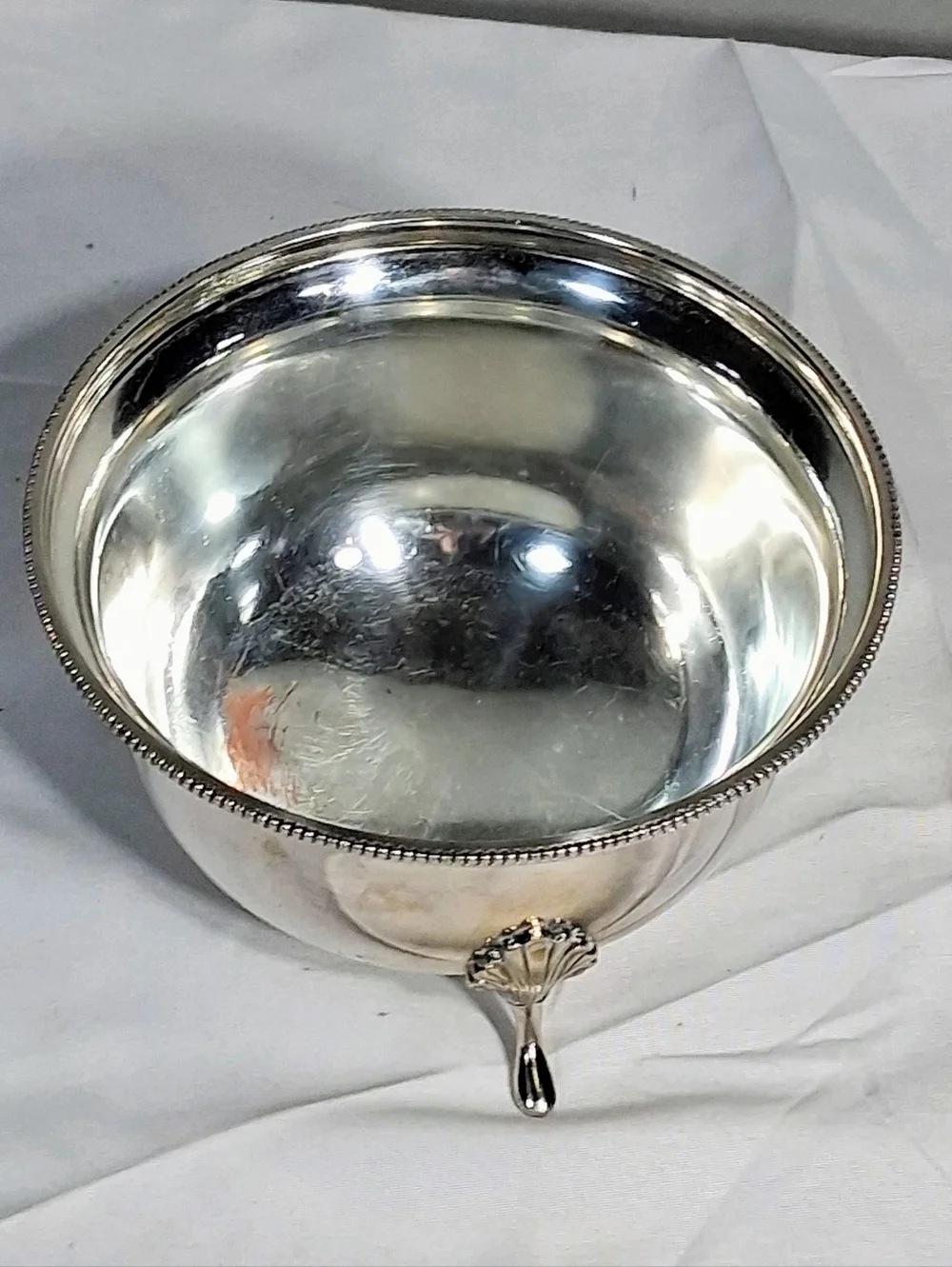 Cavendish E.P. Copper Vintage Covered Serving Bowl/Sugar Bowl with Knob and Feet - Picture 4 of 12